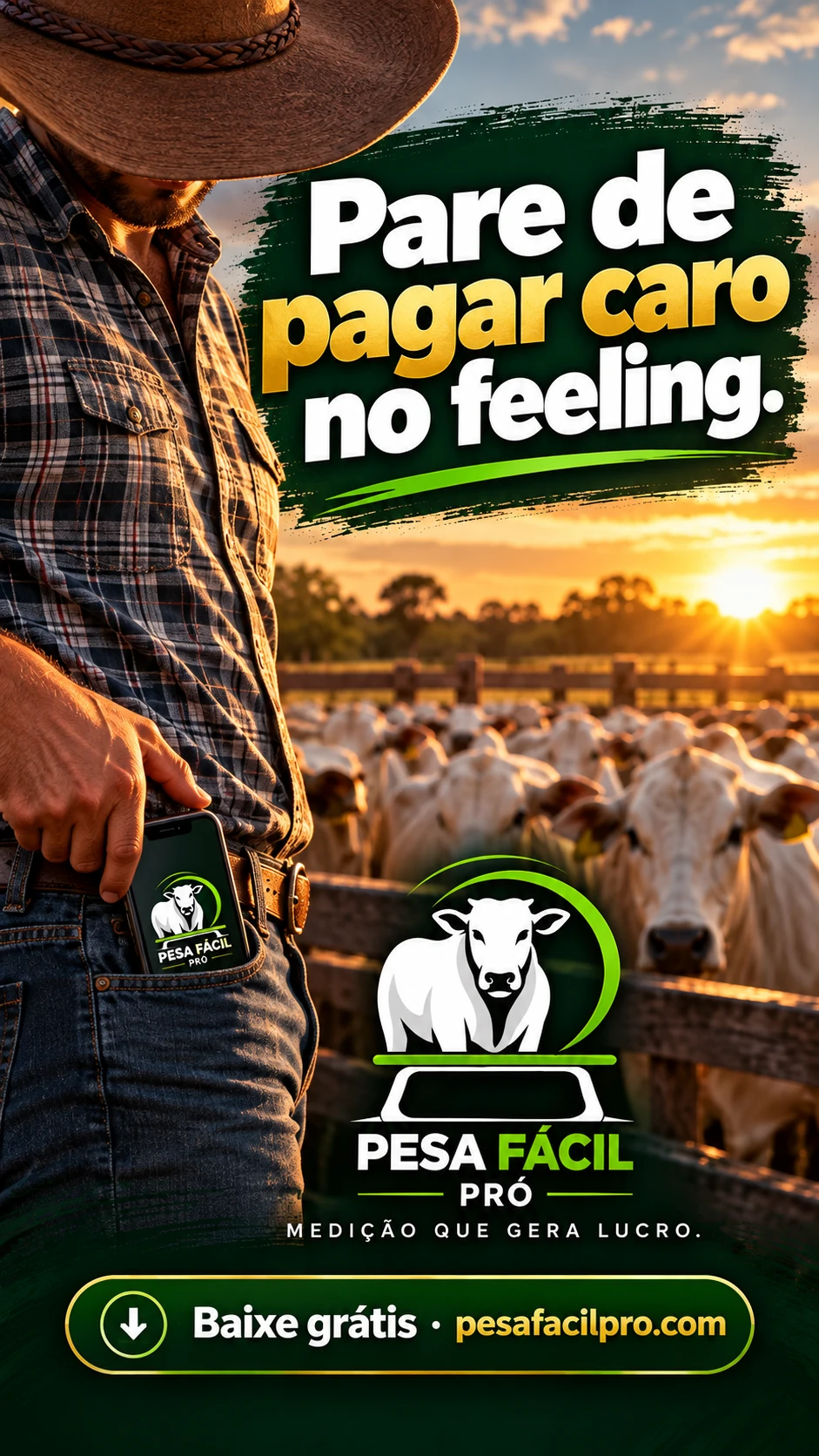 Pare de pagar caro no feeling. Baixe grátis